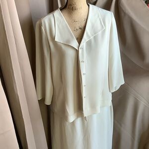 Danny & Nicole Cream Skirt Set